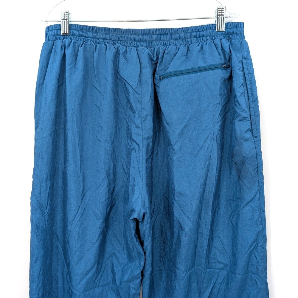 Y2K Blue Nylon Jogger Pants Mens Vintage 1993 Techwear Athleisure Streetwear - Picture 6 of 9